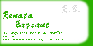 renata bazsant business card